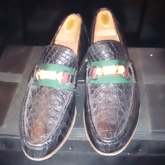 Gucci gator loafers